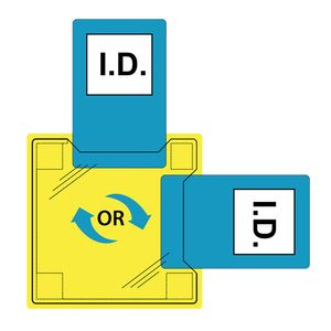 Portwest ID20 Sew-On ID Holder  (50 stuks)