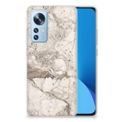 Xiaomi 12 | 12X | TPU | Siliconen hoesje | Marmer Beige