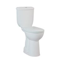 Duoblok Toiletpot Staand Verhoogd +8 cm Wit Compleet (PK) - thumbnail