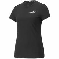 Sport T-shirt Korte Mouwen Puma Essentials+ Embroidery Zwart - Maat: S