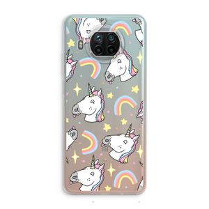 Rainbow Unicorn: Xiaomi Mi 10T Lite 5G Transparant Hoesje