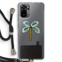 Palmboom: Xiaomi Redmi Note 10 Pro Transparant Hoesje met koord