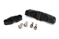Traxxas - Mount, stuffing tube (upper & lower)/ 4x10mm BCS (stainless) (2)/ 3x10mm CS (stainless) (2) (TRX-5778)
