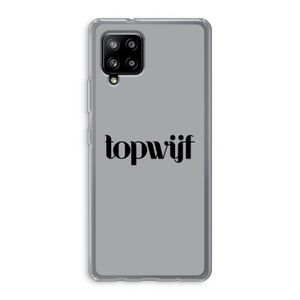 Topwijf Grijs Zwart: Samsung Galaxy A42 5G Transparant Hoesje
