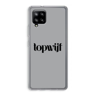 Topwijf Grijs Zwart: Samsung Galaxy A42 5G Transparant Hoesje