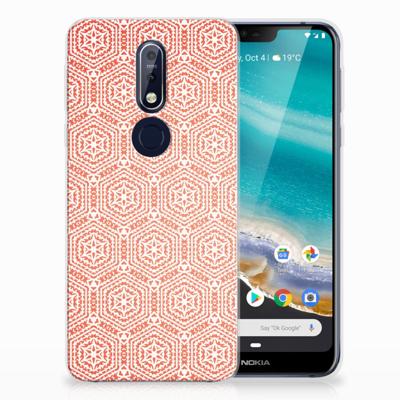 Nokia 7.1 | TPU bumper | Pattern Orange