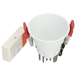 BM100-10 Rond vast verdiept 10cm Wit