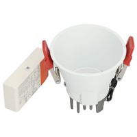 BM100-10 Rond vast verdiept 10cm Wit