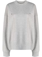 The Attico sweat en coton à logo appliqué - Gris