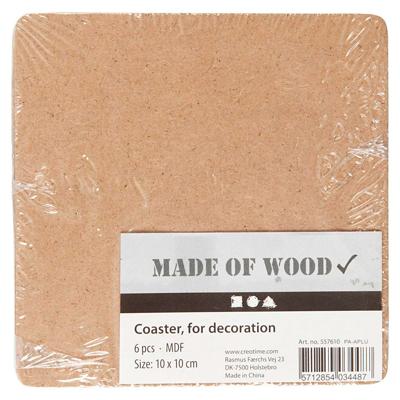 Creativ Company Onderzetters mdf, 6st.