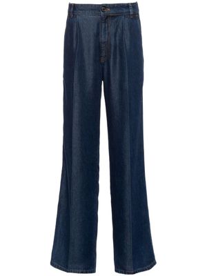 Miu Miu jean ample à taille haute - Bleu