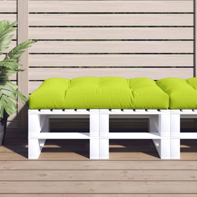 Palletkussen 120x80x12 cm stof heldergroen