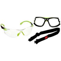 3M Solus S1201SGAF-TSKT Veiligheidsbril Met anti-condens coating Groen, Zwart