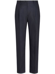 ETRO pinstriped wool trousers - Bleu