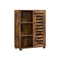 Dressoir met glazen blad en schuifdeur - thumbnail