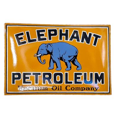 Elephant Petroleum Emaille Bord - 60 x 40cm