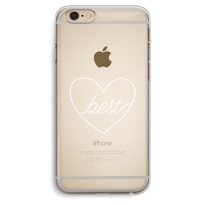 Best heart pastel: iPhone 6 Plus / 6S Plus Transparant Hoesje