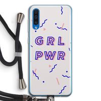 GRL PWR: Samsung Galaxy A50 Transparant Hoesje met koord