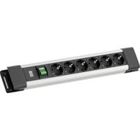 Bachmann BM005905 Stekkerdoos met schakelaar Grijs, Zwart Randaarde stekker 1 stuk(s)