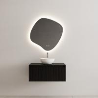 Onderkast Gliss Design Timotheus 90 cm Incl. Topplaat Black Veneer Gliss Design
