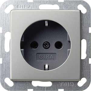 GIRA stopcontact edelstaal RA 0466600 inbouw