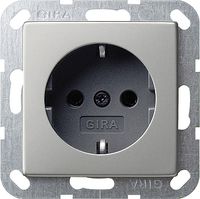 GIRA stopcontact edelstaal RA 0466600 inbouw