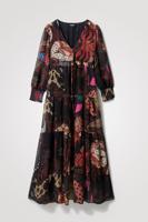 Lange boho-jurk - BROWN - XL