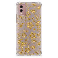 Nokia C32 Case Gouden Bloemen