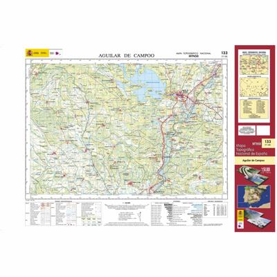 Topografische kaart 133 MT50 Aguilar de Campoo | CNIG - Instituto Geográfico Nacional1