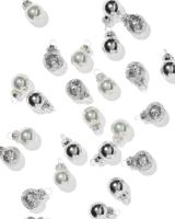 HEMA Kerstballen 3.2cm glas mini zilver - 36 stuks (zilver)