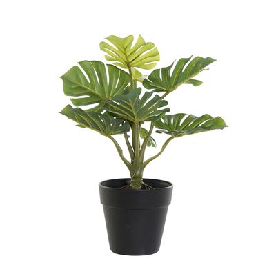Kunstplant Monstera in bloempot - Groen - 20 x 30 cm