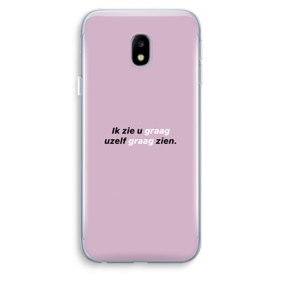 uzelf graag zien: Samsung Galaxy J3 (2017) Transparant Hoesje