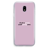 uzelf graag zien: Samsung Galaxy J3 (2017) Transparant Hoesje