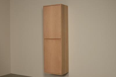 Hoher Badezimmerschrank Massiv Eiche Ranas 165 cm
