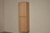 Hoher Badezimmerschrank Massiv Eiche Ranas 165 cm