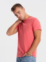Ombre - Santos - T-Shirt Heren - Zalm - Modaitalia