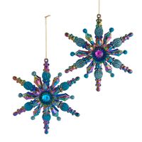 Ornament Peacock plastic h13 cm - Kurt s adler