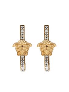 Versace boucles d'oreilles serties de cristaux à logo Medusa