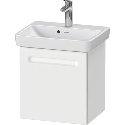 Wastafelonderkast Duravit No.1 Met 1 Deur Links 44x38.6x47.8 cm Met Geïntegreerde Greep Mat Wit Duravit