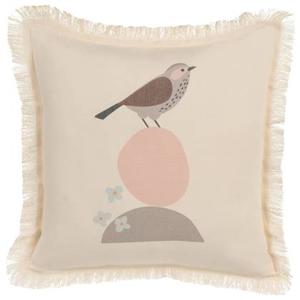 Beliani - WATTLE - Sierkussen - Beige - 60 x 60 cm - Polyester