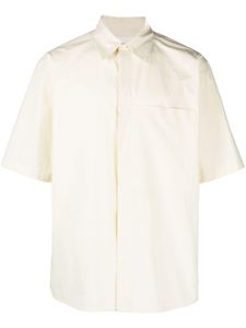 Jil Sander chemise en coton à poches poitrine - Jaune
