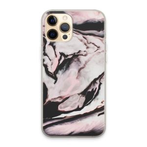 Roze stroom: iPhone 13 Pro Max Transparant Hoesje