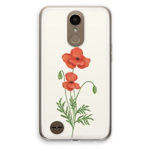 Red poppy: LG K10 (2017) Transparant Hoesje