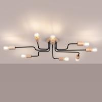 Moderne zwarte Kroonluchter TIMBO 8