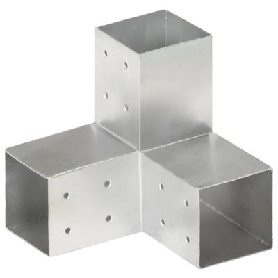 VidaXL Paalverbinding y-vorm 81x81 mm gegalvaniseerd metaal