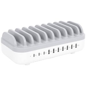 Manhattan 10-Port USB Power Delivery 120 W Laad- en managementsysteem Station IPhone ® 14, 14 Pro, 14 Pro Max, 13, 13 Pro, 13 Pro Max, 13 mini, SE 2022, X, XS,