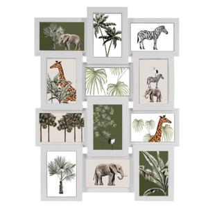 Atmosphera Collage fotolijst voor 12x foto - voor 10 x 15 cm - wit - foto frame - 46 x 61 cm   -