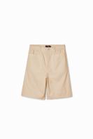 Effen shorts met zakken - WHITE - XL