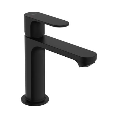 Hansgrohe Wastafelmengkraan Rebris S Eengreeps 110 Met Trekwaste Mat Zwart