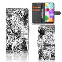 Telefoonhoesje met Naam Samsung Galaxy A41 Skulls Angel